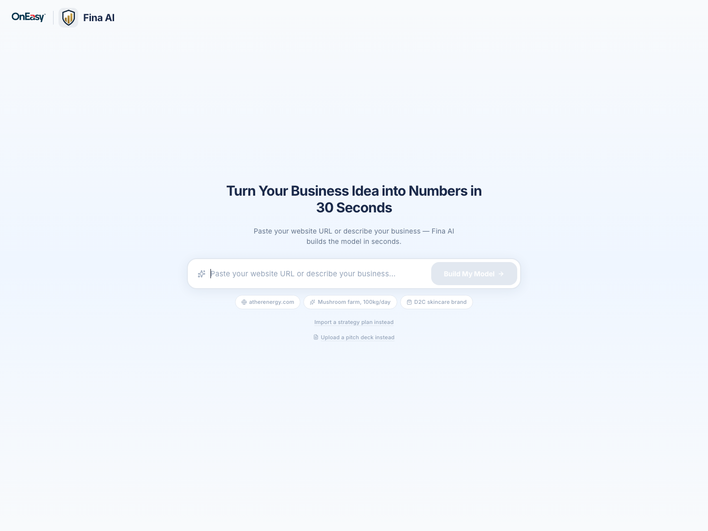 OnEasy — product screenshot